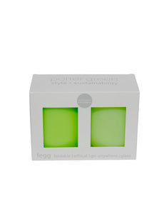 Porter Green Fegg Unbreakable Silicone Tumblers | Lime