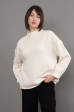 Load image into Gallery viewer, RD Style Lucretia Long Sleeve Funnel Neck Pull-Over | Winter White