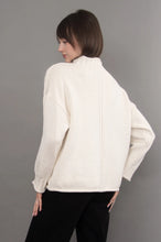 Load image into Gallery viewer, RD Style Lucretia Long Sleeve Funnel Neck Pull-Over | Winter White
