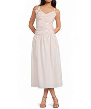 Load image into Gallery viewer, Lucy Paris Harlowe Ruched Midi Dress | Soft Pink