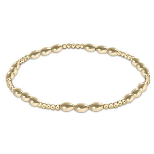 enewton Harmony Joy Pattern 2mm Bead Bracelet - Gold