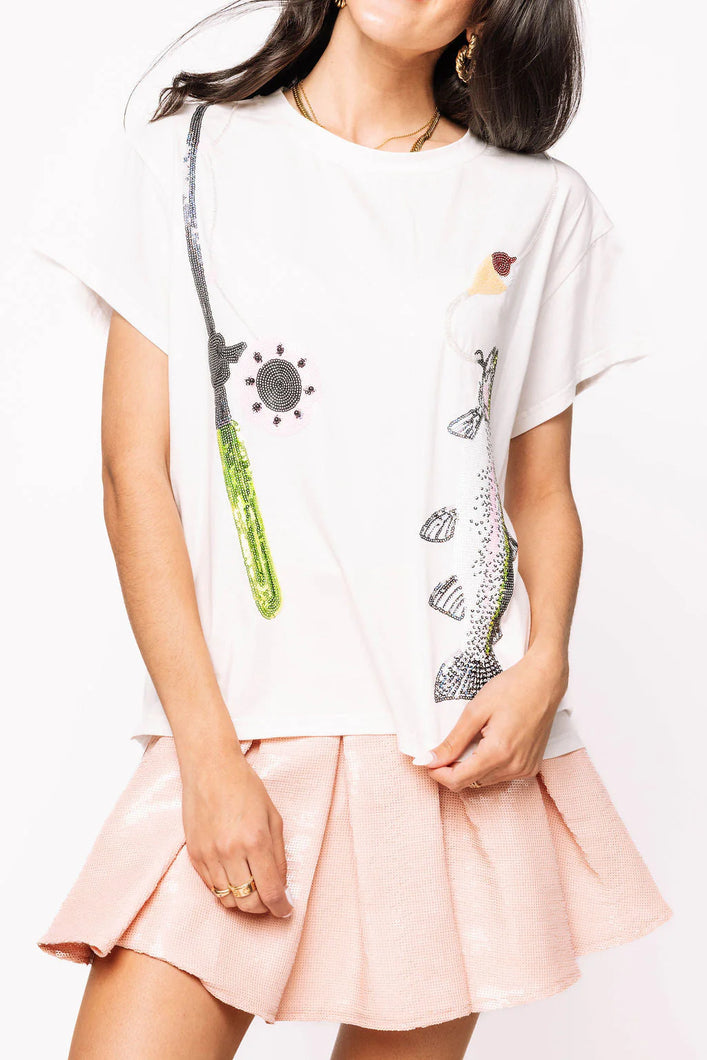 Queen of Sparkles Fishing Tee