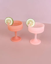 Load image into Gallery viewer, Porter Green mecc Unbreakable Silicone Cocktail Coupes | Peach &amp; Petal