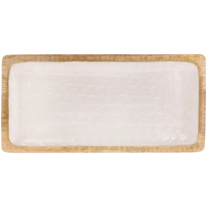 Mother of Pearl Wood Rectangular | Large