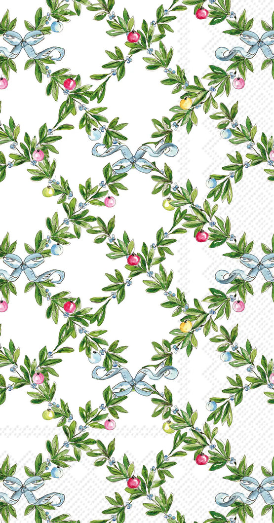 Boxwood Ornaments Guest Towel