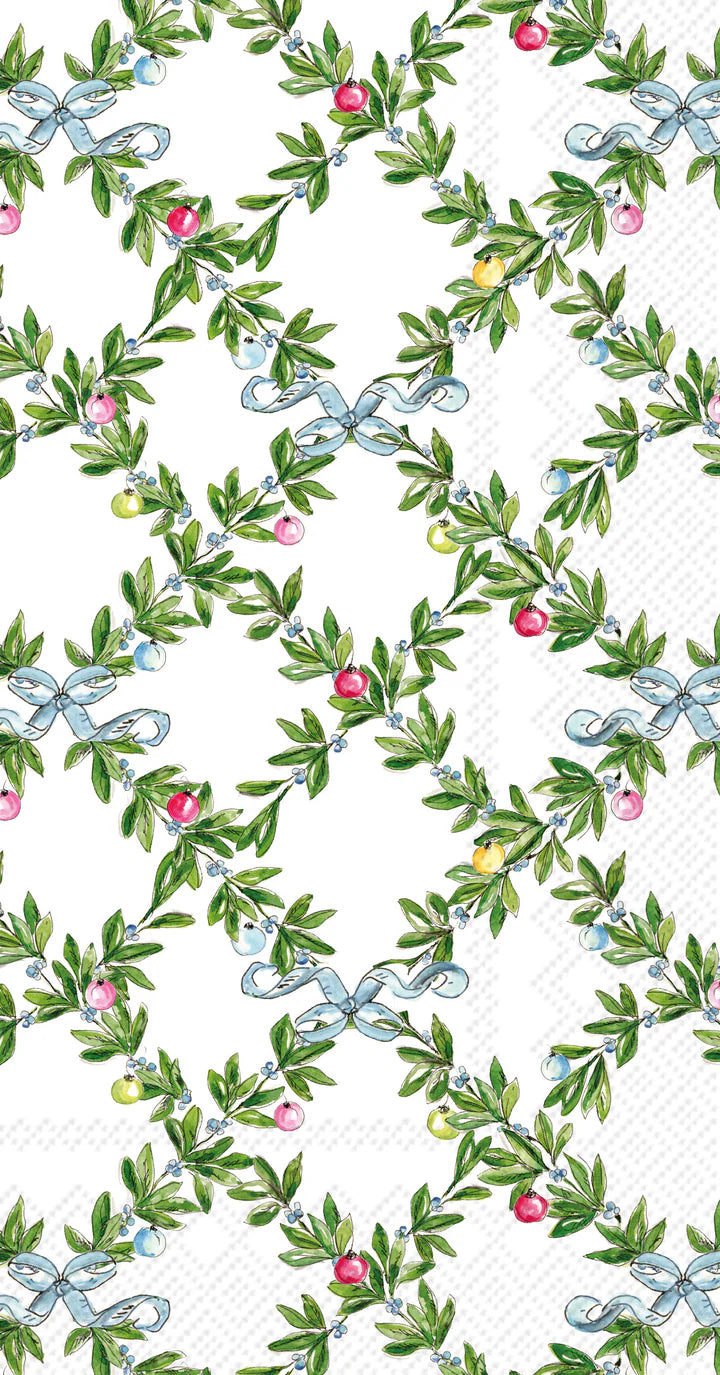 Boxwood Ornaments Guest Towel