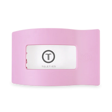 Load image into Gallery viewer, Teleties Merry Pinkmas Large Flat Rectangle Hair Clip