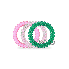 Load image into Gallery viewer, Teleties Merry Pinkmas Large Hair Ties