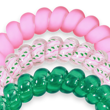 Load image into Gallery viewer, Teleties Merry Pinkmas Large Hair Ties