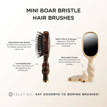 Load image into Gallery viewer, Teleties Mini Boar Bristle Hair Brush - Tan
