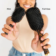 Load image into Gallery viewer, Teleties Mini Boar Bristle Hair Brush - Tortoise