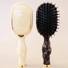 Load image into Gallery viewer, Teleties Mini Boar Bristle Hair Brush - Tortoise