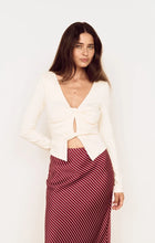Load image into Gallery viewer, Mink Pink Alina Twist Front Top | Off White