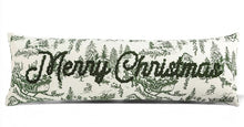 Load image into Gallery viewer, Merry Christmas Toile Long Pillow