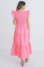 Load image into Gallery viewer, Karlie Bubblegum Smocked Maxi