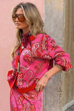 Load image into Gallery viewer, Never Fully Dressed Pink Paisley Oslo Cardigan