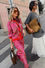 Load image into Gallery viewer, Never Fully Dressed Pink Paisley Oslo Cardigan