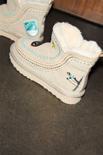 Load image into Gallery viewer, Never Fully Dressed Stone Embroidered Suede Boot