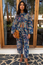 Load image into Gallery viewer, Never Fully Dressed Paisley Denim Belted Shacket