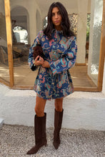 Load image into Gallery viewer, Never Fully Dressed Paisley Denim Belted Shacket