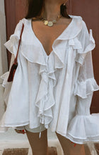Load image into Gallery viewer, Show Me Your MUMU Joss Ruffle Top | White Voile