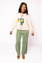 Load image into Gallery viewer, Queen of Sparkles Beige Nutcracker Champagne Sweatshirt
