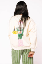 Load image into Gallery viewer, Queen of Sparkles Beige Nutcracker Champagne Sweatshirt