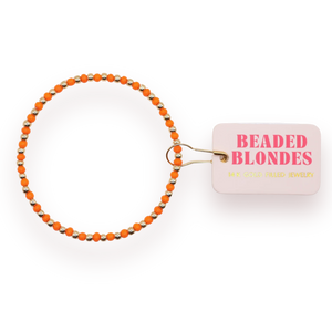 Beaded Blondes Demi Bracelet in Orange