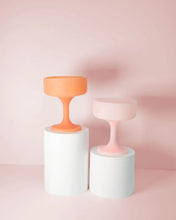 Load image into Gallery viewer, Porter Green mecc Unbreakable Silicone Cocktail Coupes | Peach &amp; Petal