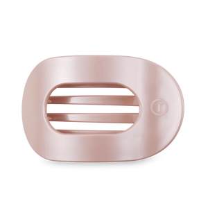 Teleties Pearly Pink Large Flat Round Hair Clip