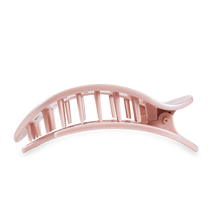 Load image into Gallery viewer, Teleties Pearly Pink Large Flat Round Hair Clip