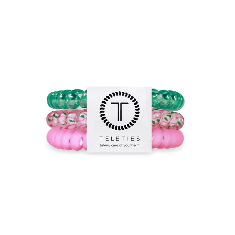 Teleties Merry Pinkmas Small Hair Ties