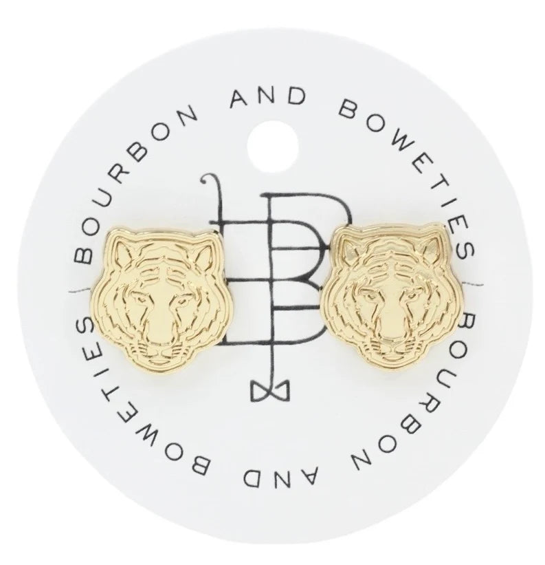 Tiger Stud Earrings
