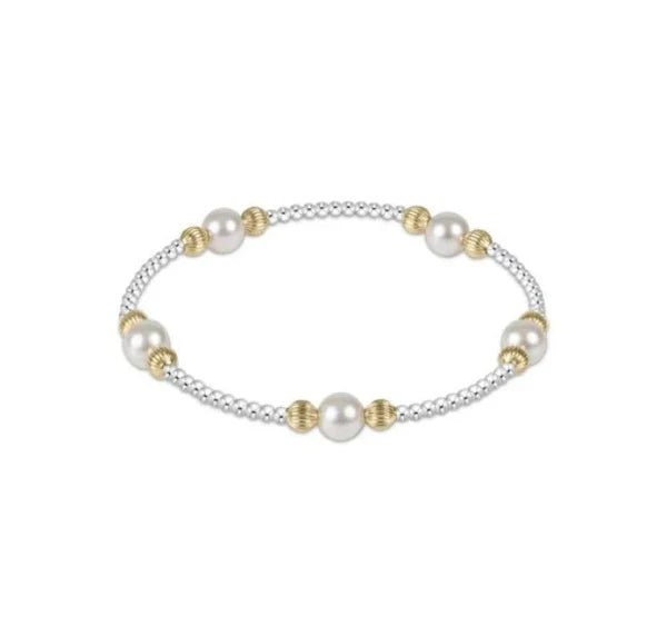 enewton Purpose Dignity Pearl 6mm Bead Bracelet - Mixed Metal