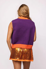 Load image into Gallery viewer, Queen of Sparkles Clemson Pennant Flag Tank