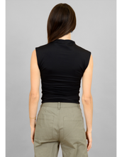 Load image into Gallery viewer, Yve Extended Sleeve Funnel Neck Top | Black