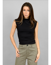 Load image into Gallery viewer, Yve Extended Sleeve Funnel Neck Top | Black