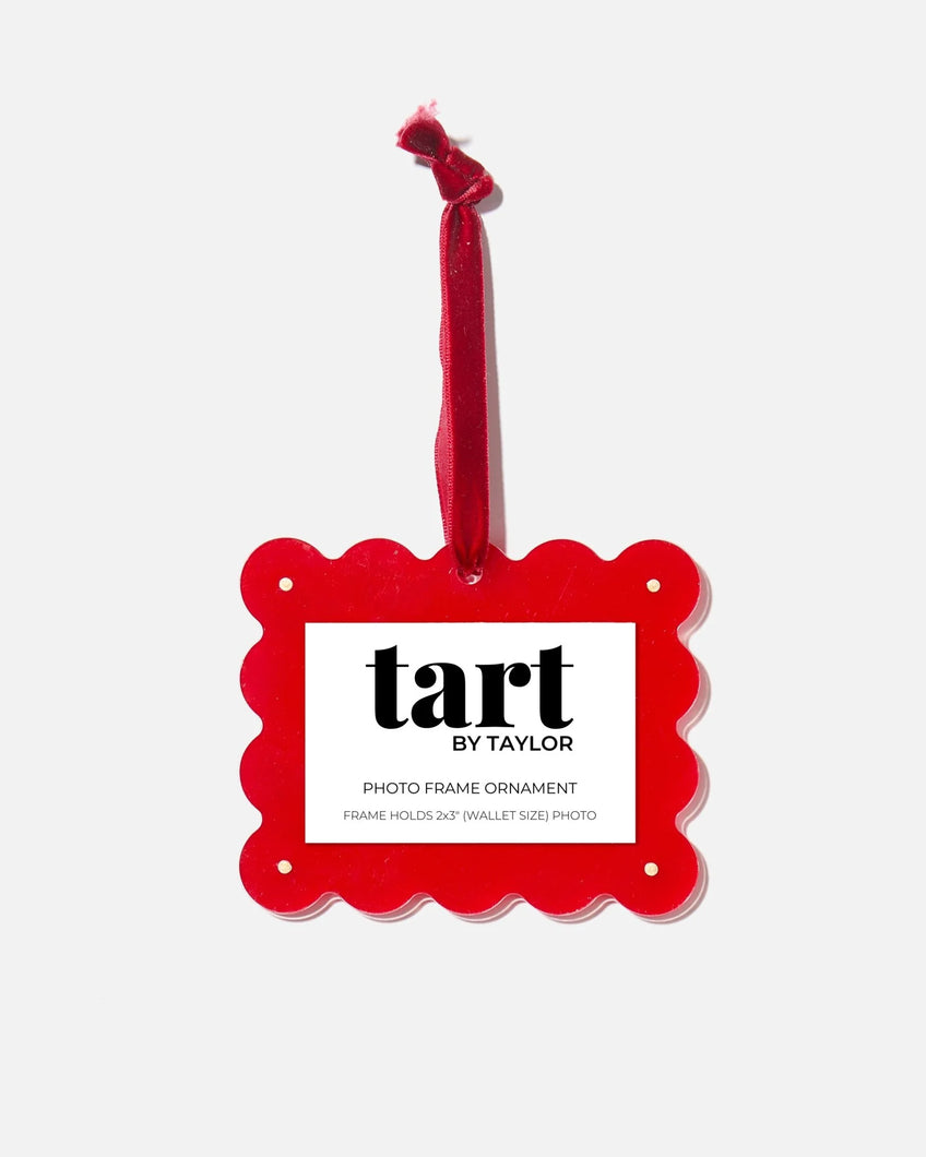 Tart by Taylor Red Acrylic Frame Ornament
