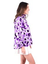Load image into Gallery viewer, Emily McCarthy Stella Top | Purple Collegiate Cheetah