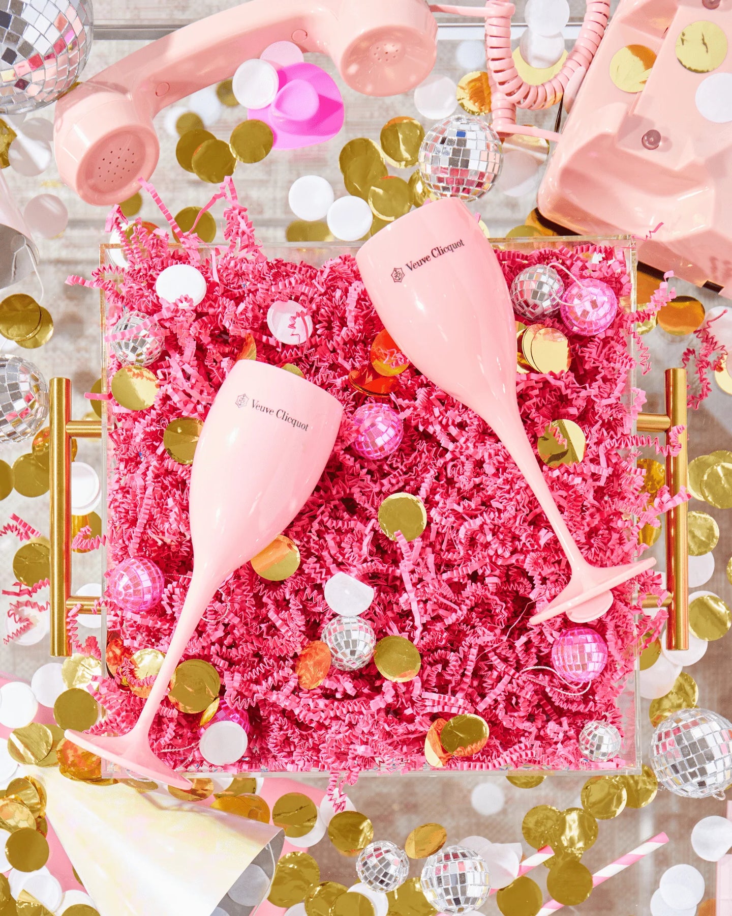 Tart by Taylor Pink Champagne Flute