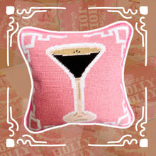 Load image into Gallery viewer, Espresso Martini Needlepoint Pillow