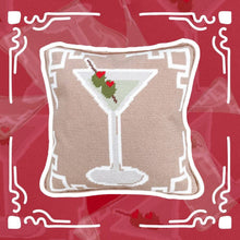 Load image into Gallery viewer, Dirty Martini Needlepoint Pillow