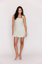 Load image into Gallery viewer, Mink Pink Sabrina Bubble Mini Dress | Sage Gingham