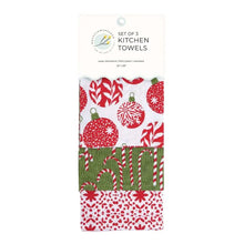 Load image into Gallery viewer, rockflowerpaper Scandi Ornaments Cotton Kitchen Towels