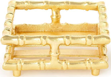 Load image into Gallery viewer, Gold Bamboo Cocktail Napkin Holder