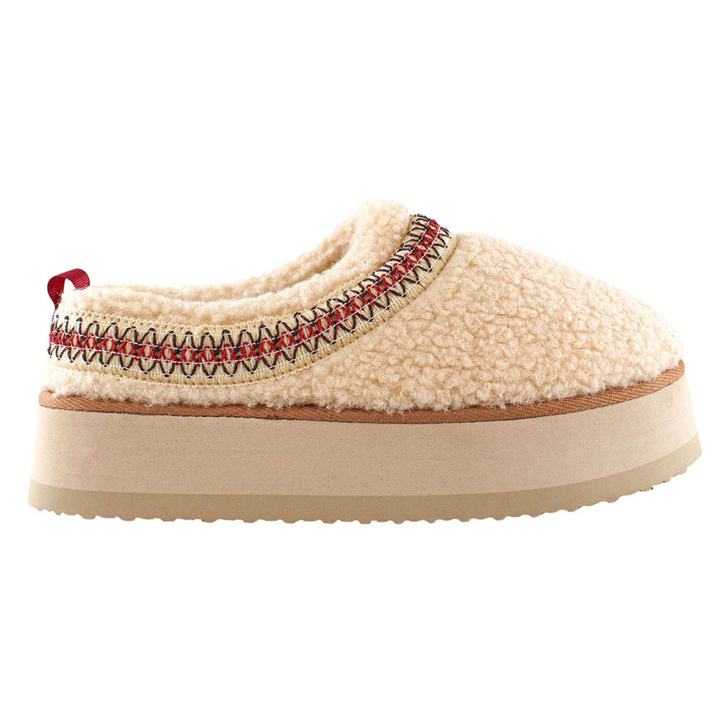 Cream Platform Slippers