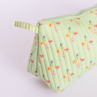 Load image into Gallery viewer, Anne Neilson Small Green Multi Stripe Costmetic