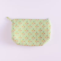 Load image into Gallery viewer, Anne Neilson Small Green Multi Stripe Costmetic