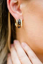 Load image into Gallery viewer, Smith &amp; Co Gilded Triple Hoop Earring