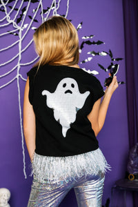 Queen of Sparkles Spooky & Sparkly Sweater Tank